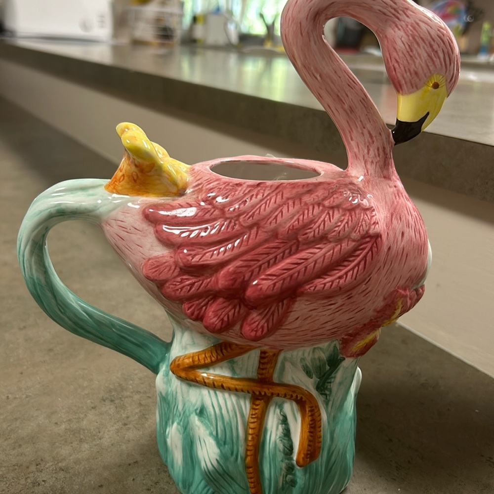 Cute flamingo flower vase